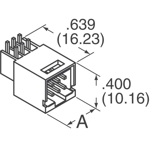 5-103167-4 TE Connectivity AMP Connectors  Embases à broches mâles